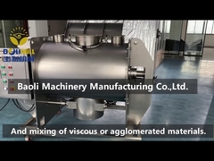 Horizontal Plough Shear Mixer Chopper Mixing Machine With Liquid Sprayers