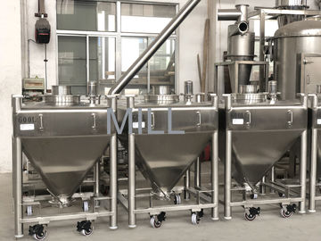 GMP Standard Vacuum Conveyor For Powder Stainless Steel Tote IBC Tank