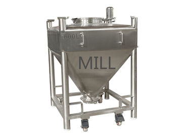 More Materials Stainless Steel Bin Carries With Dry Powder / Crusher And Mixer