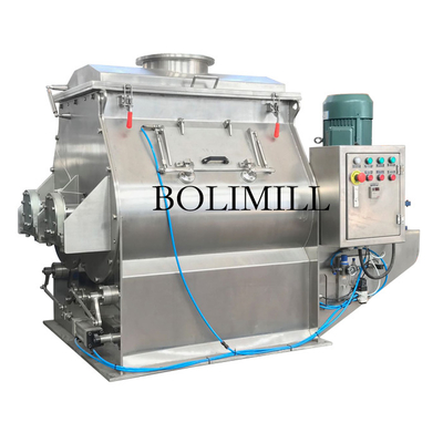 Industrial Ribbon Powder Mixer 300L Capacity 4-22kw Motor