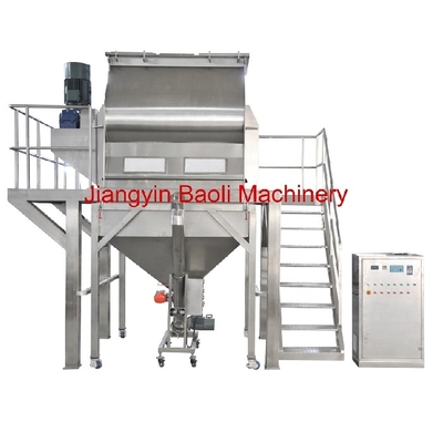 Industrial Ribbon Powder Mixer 300L Capacity 4-22kw Motor